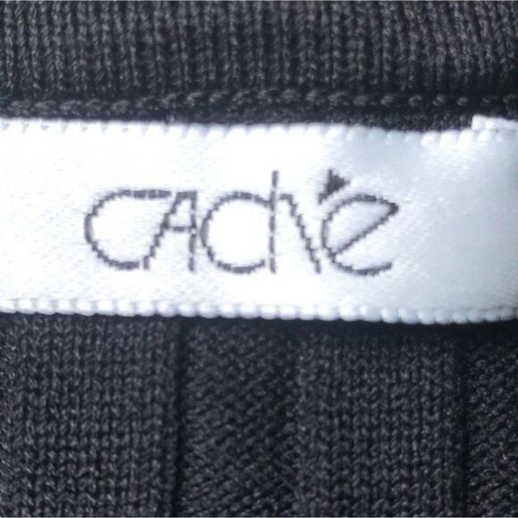 Women's Vintage 90s Black Beaded Classy Off The Shoulder Knit Sweater Top / M - Picture 8 of 8